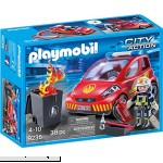 PLAYMOBIL® Firefighter with Car Building Set  B01LWT7ZE8